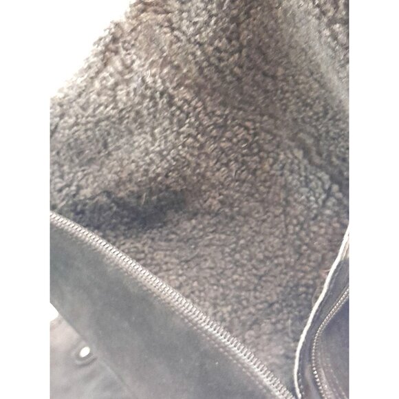 Alfani Vermont Womens Suede Leather Shearling Triple Buckle Size 8 Riding Boots - Picture 6 of 12